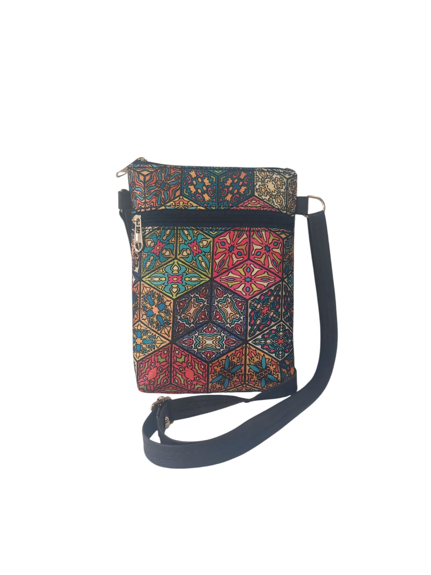 Handmade Multi Colour Printed Design Sling Bag thumbnail 5